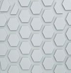 Grey, slip-resistant and conductive plastic outer sole with honeycomb profile