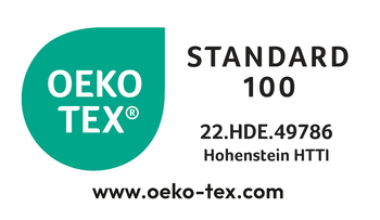 <p>Nos vêtements d'extérieur et nos sous-vêtements réutilisables sont certifiés, en tant que produits finis, selon la norme OEKO-TEX® Standard 100, en fonction de la combinaison de composants utilisée.</p>